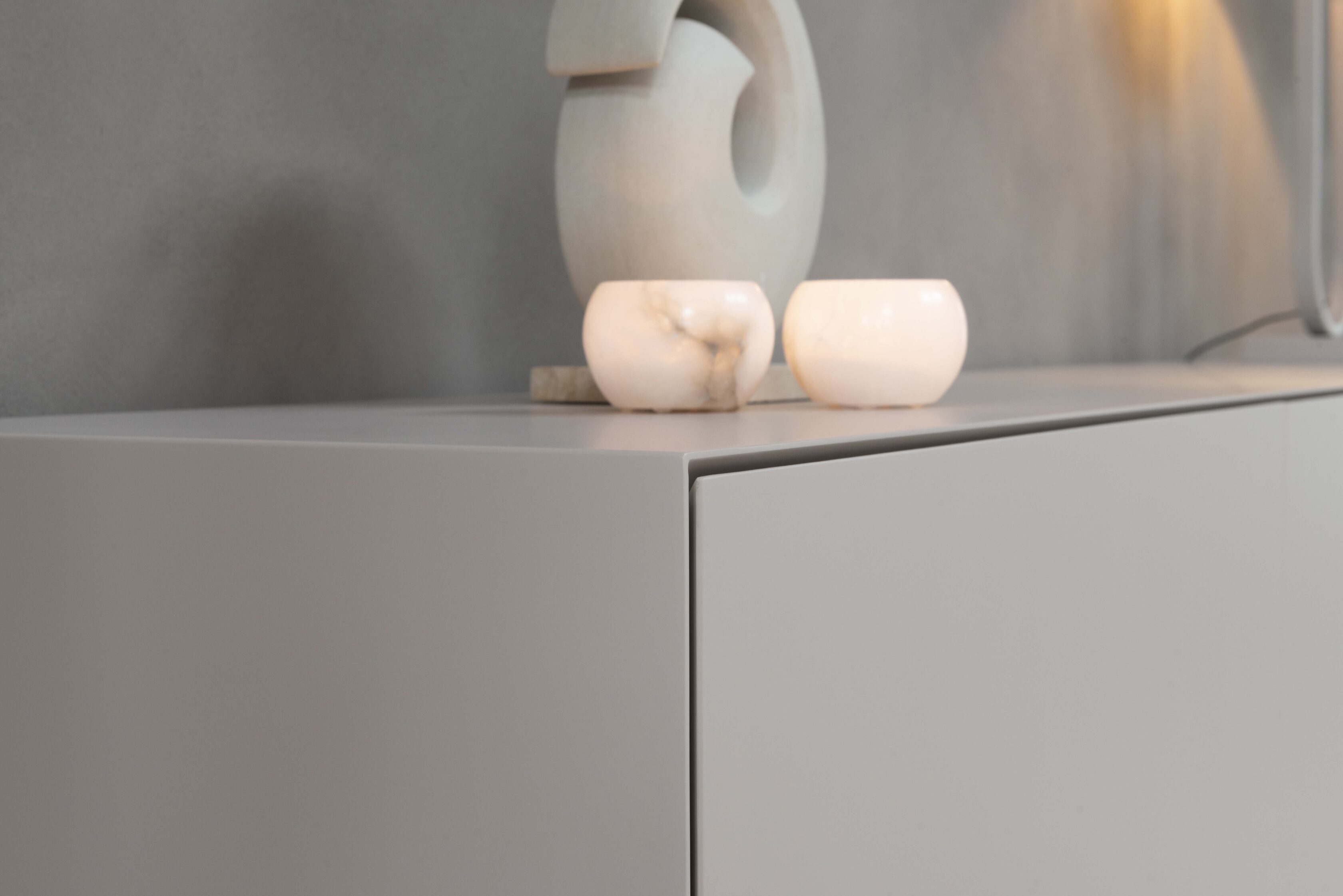 Dressoir Zyan - Staand - Beige - MDF - 2 deuren - 2 lades