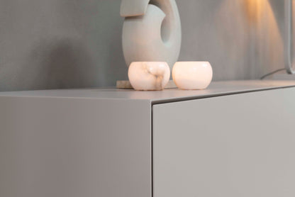 Dressoir Zyan - Zwevend - Beige - MDF - 2 deuren - 4 lades