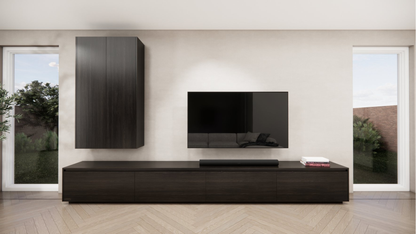 Tv meubel Mason Royal - Zwevend - Eiken - 4 kleppen - Chimney