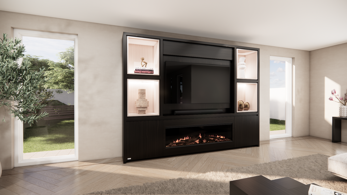 Cinewall Grace - Staand - Eiken - 2 Deurs - 280-340 cm - British Fires