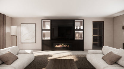 Cinewall Grace - Staand - Eiken - 2 Deurs - 280-340 cm - Kalfire E-SERIE