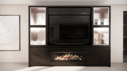 Cinewall Grace - Staand - Eiken - 2 Deurs - 280-340 cm - Kalfire E-SERIE