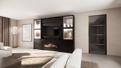 Cinewall Grace - Staand - Eiken - 2 Deurs - 280-340 cm - Kalfire E-SERIE