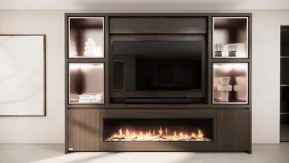 Cinewall Grace - Staand - Eiken - 2 Deurs - 280-340 cm - Dimplex