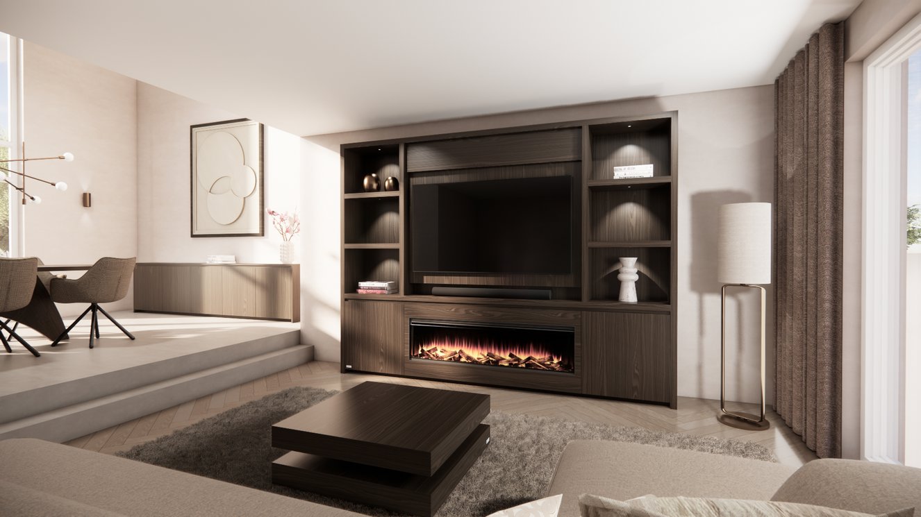 Cinewall Andrew - Staand - Eiken - 2 Deurs - 280-340 cm - British Fires