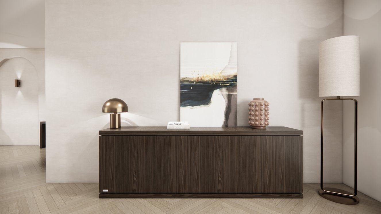 Dressoir Rockefeller - Staand - Bruin - Eiken - 4 Deurs
