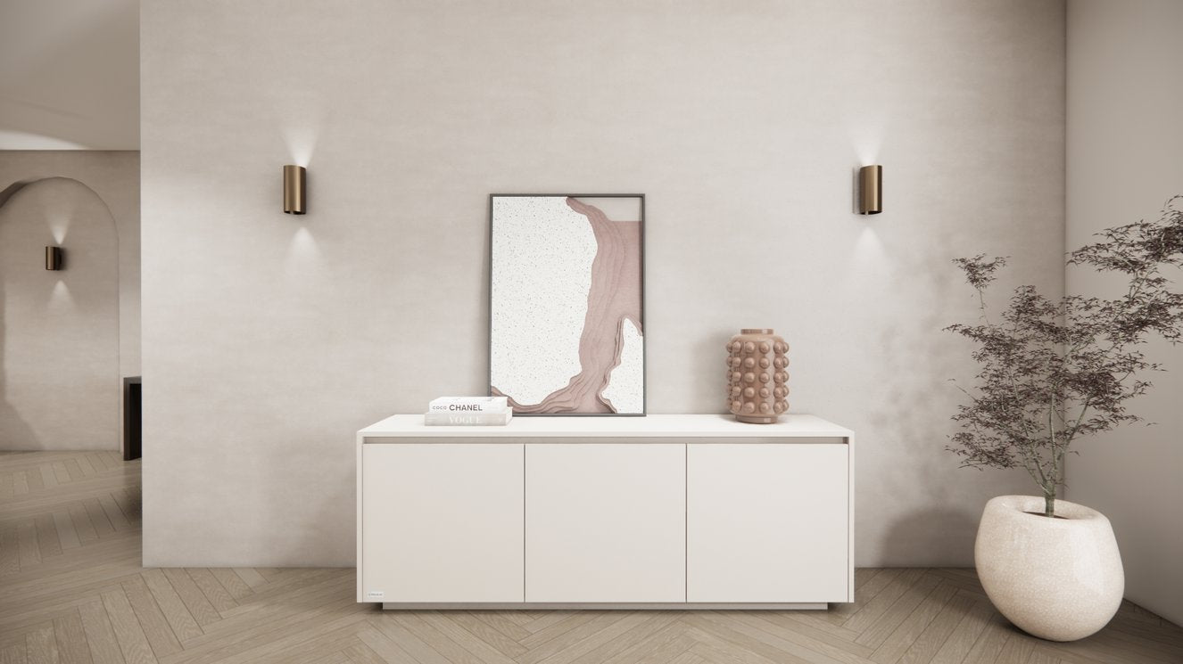 Dressoir Mason - Staand - Wit - MDF - 3 Deurs