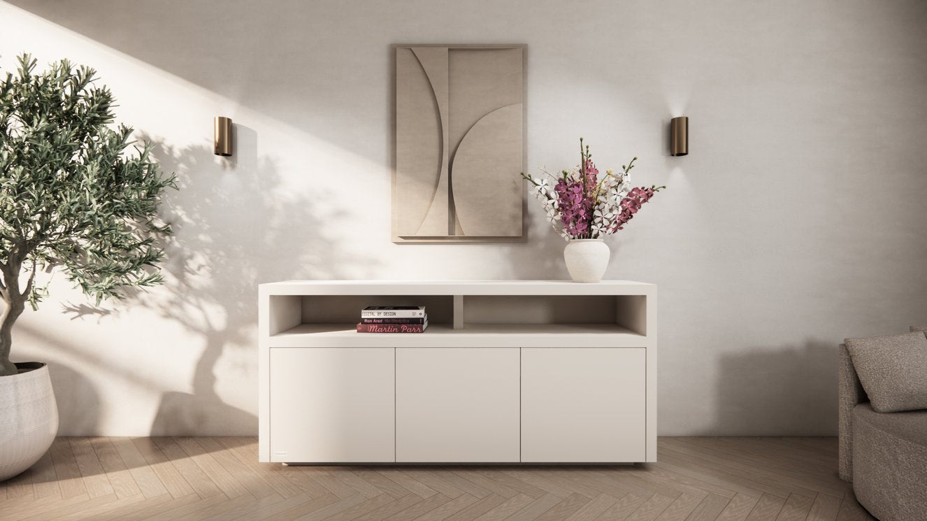 Dressoir Ferrero - Staand - Wit - MDF - 3 Deurs
