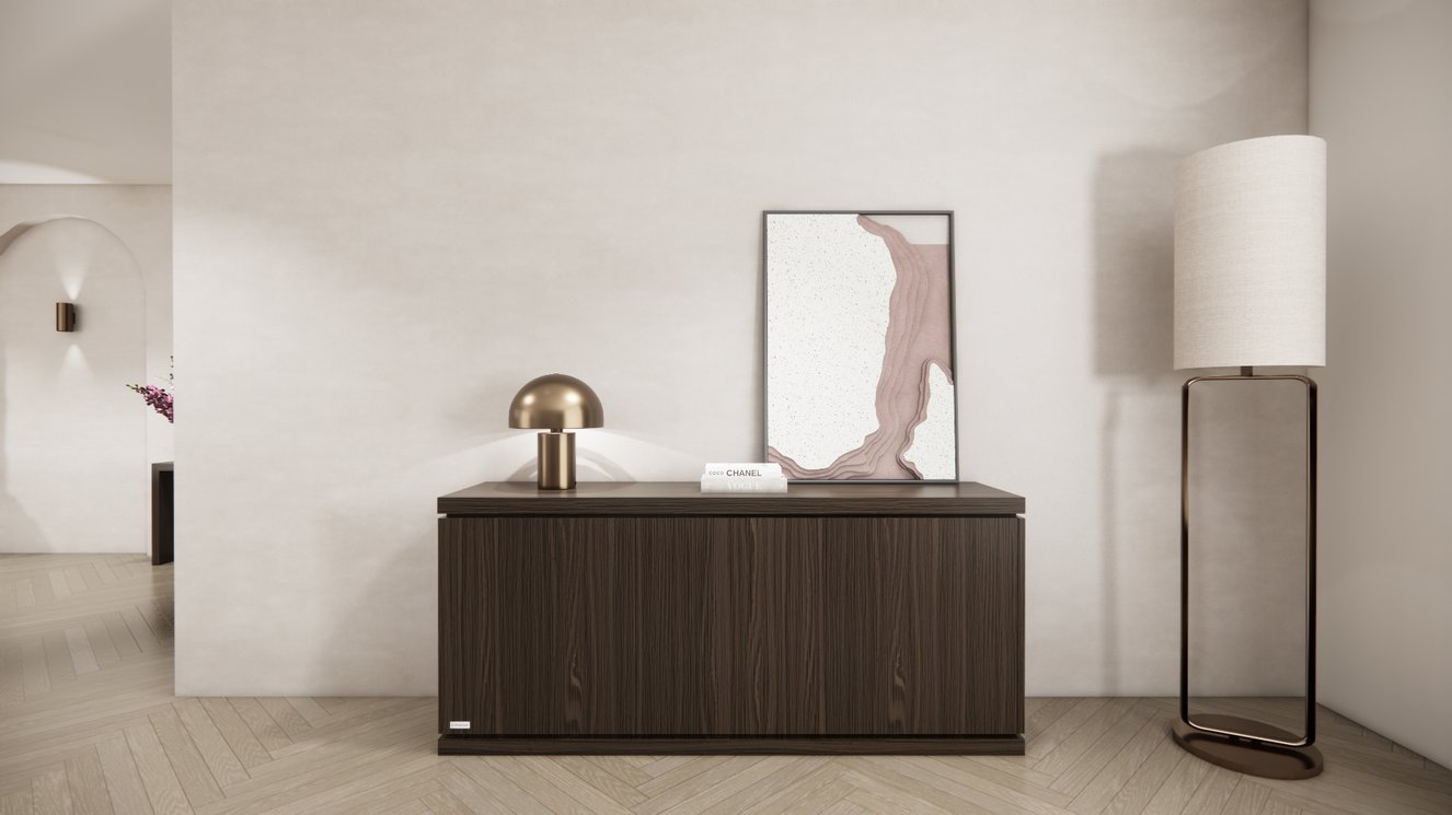 Dressoir Rockefeller - Staand - Bruin -  Eiken - 3 Deurs
