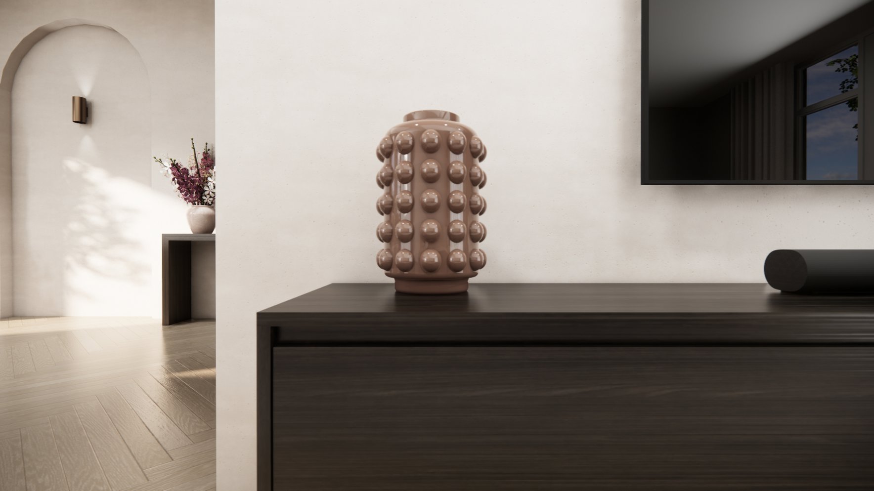 Tv meubel Mason Royal - Eiken - 4 kleppen - Chimney