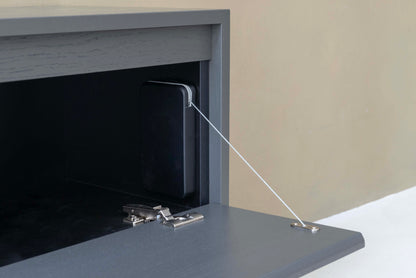 TV-meubel Mason - Zwevend - Grijs - Eiken - 3 kleppen
