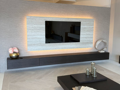 Wandpaneel - Travertin - Melamine - TV paneel
