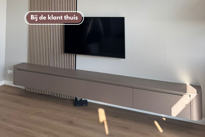 TV-meubel Runa - Zwevend - Eiken - 4 kleppen