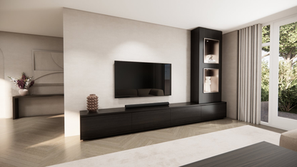 Tv-Meubel Mason Grand - Eiken - 4 Kleppen - Chimney