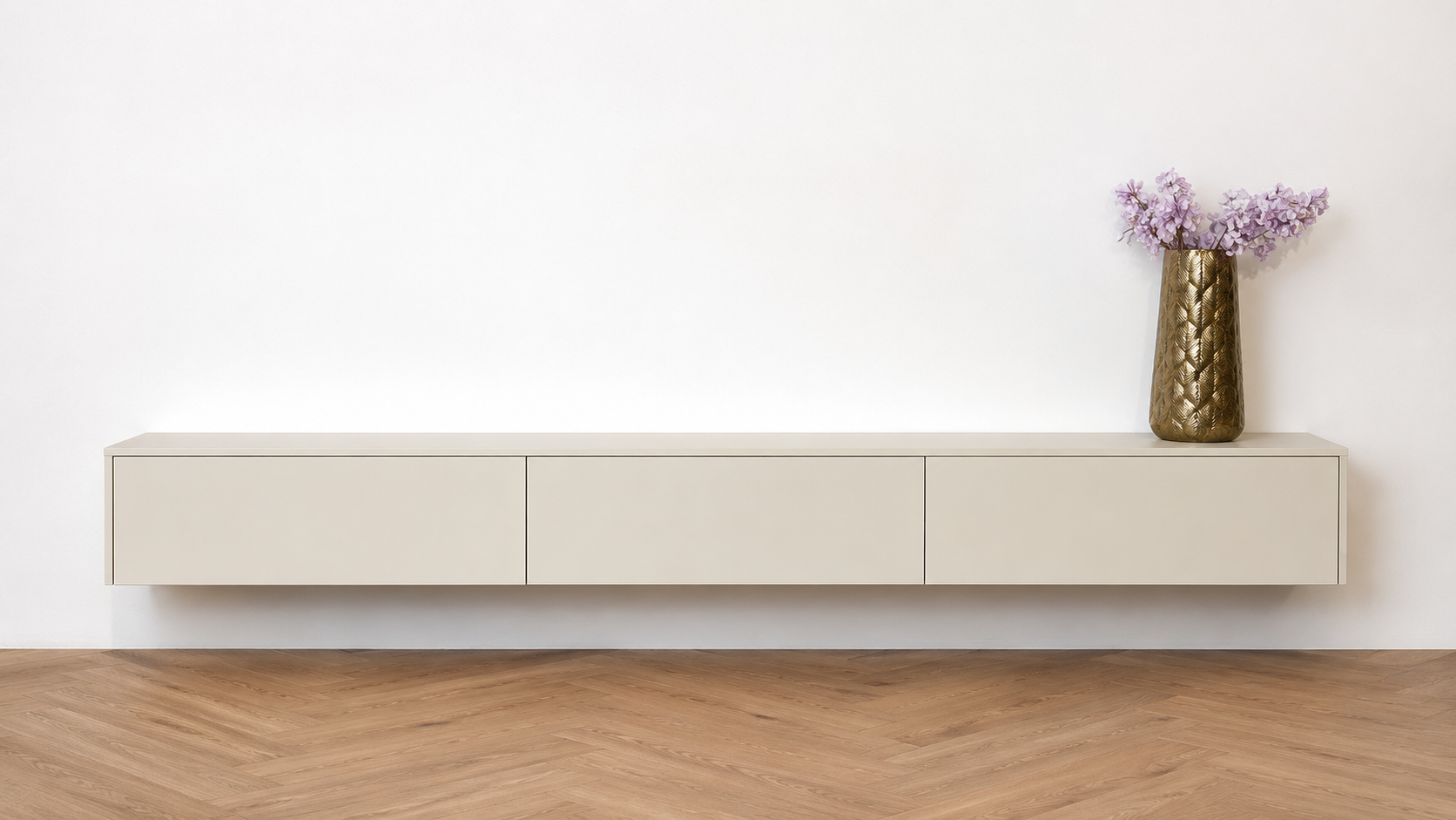 TV-meubel Murphy - Zwevend - Melamine - 3 kleppen