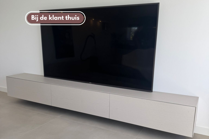 Tv-meubel Zyan - Zwevend - Eiken - 3 kleppen