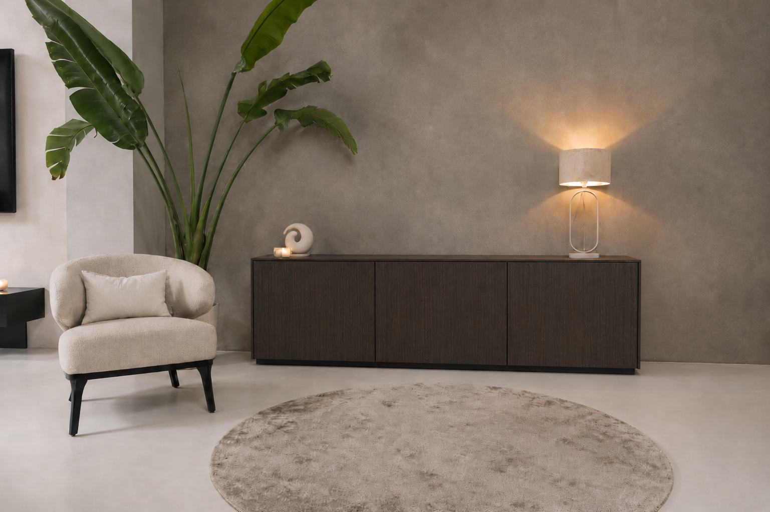 Dressoir Johnson - Staand - Eiken - 3 Deurs