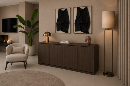 Dressoir Rockefeller - Staand -  Eiken - 4 Deurs