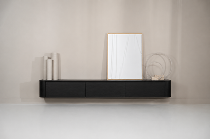 TV-meubel Runa - Zwevend - Eiken - 3 kleppen