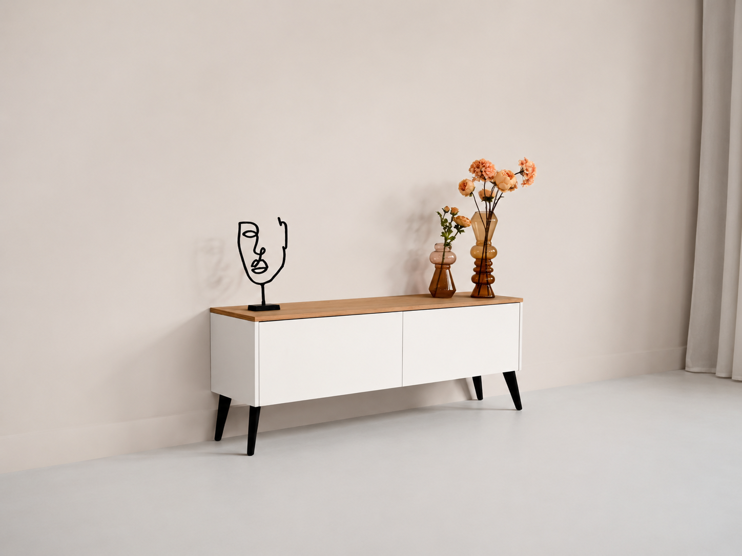 TV-meubel Johnson - Staand - MDF - 2 kleppen