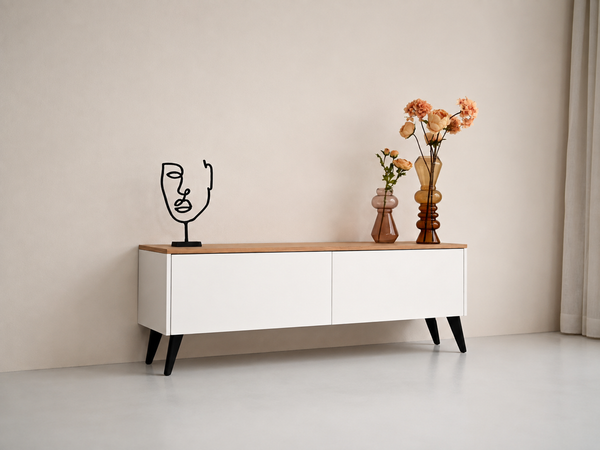 TV-meubel Johnson - Staand - MDF - 2 kleppen
