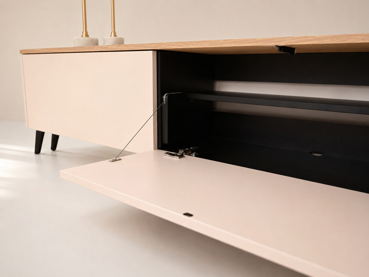 TV-meubel Johnson - Staand - MDF - 3 kleppen