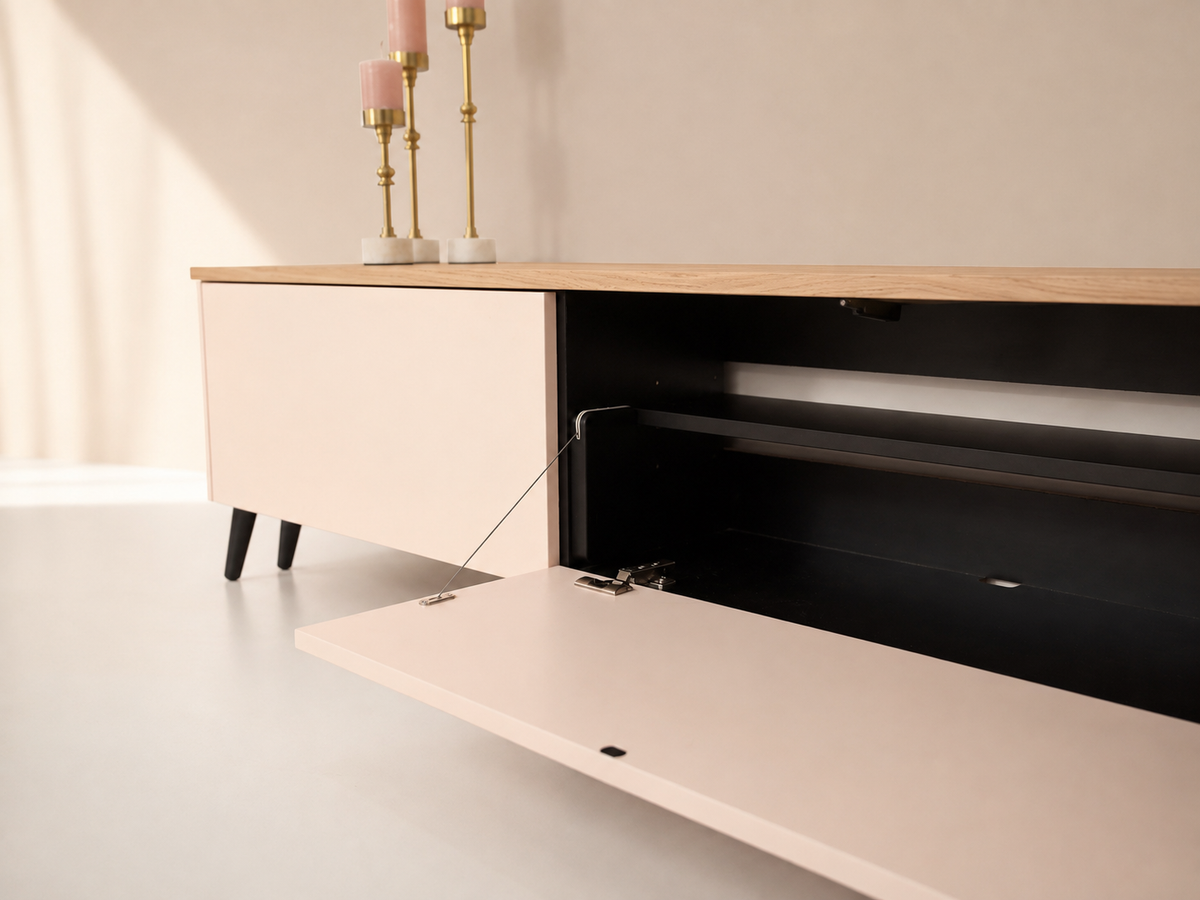 TV-meubel Johnson - Staand - MDF - 3 kleppen