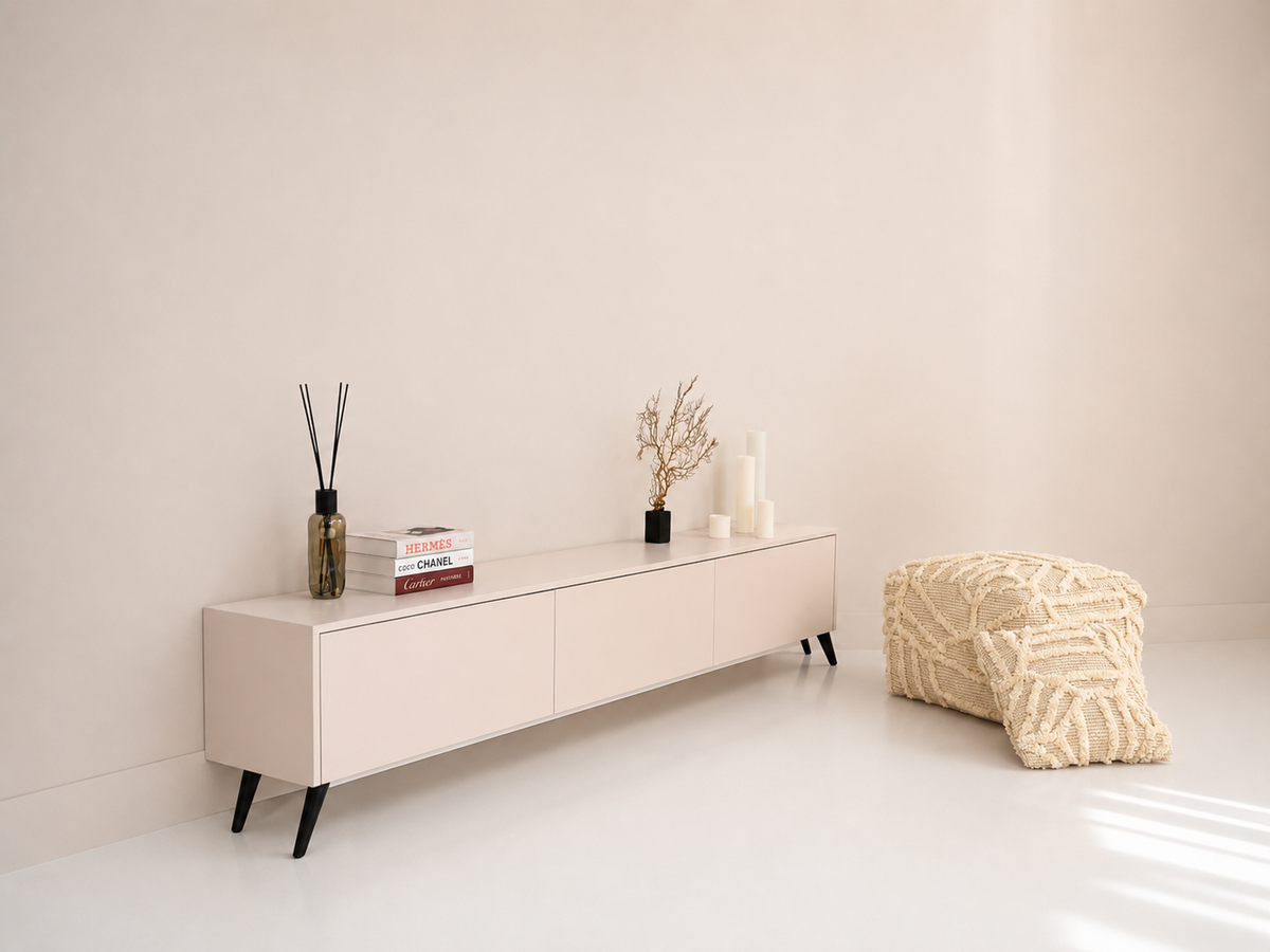 TV-meubel Johnson - Staand - MDF - 3 kleppen