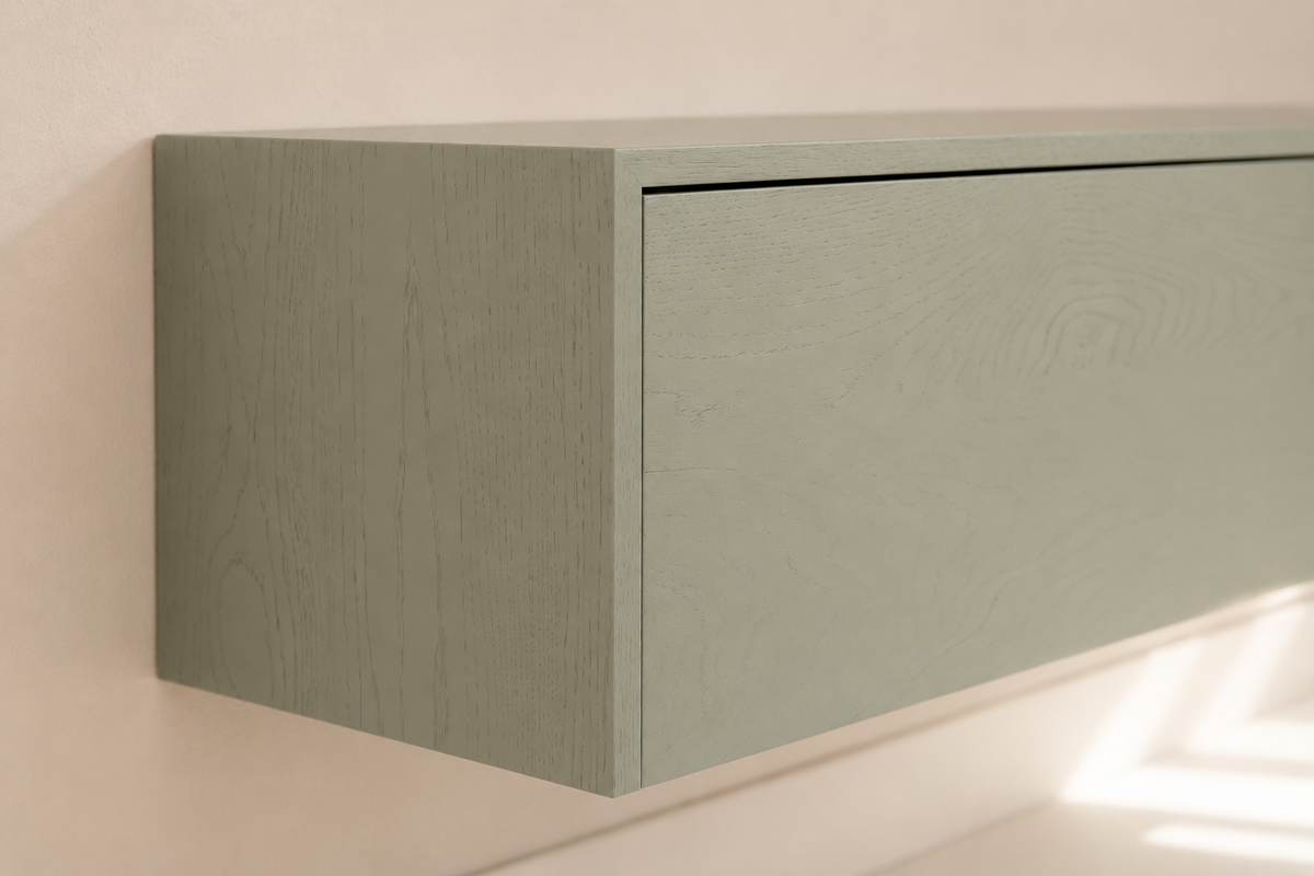 TV-meubel Johnson - Zwevend - Eiken - 2 kleppen