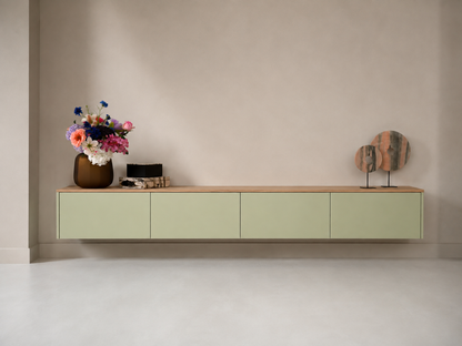 TV-meubel Johnson - Zwevend - MDF - 4 kleppen