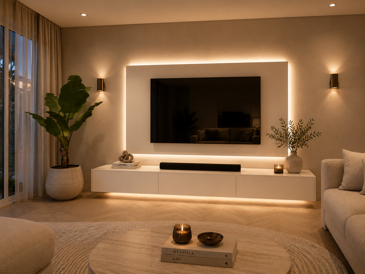 Wandpaneel - MDF - TV paneel