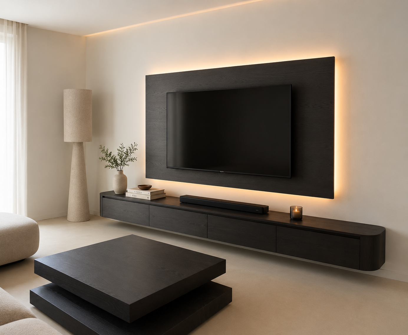 Wandpaneel - Eiken - TV paneel