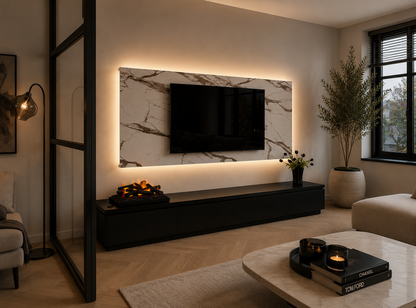 Wandpaneel - Marmer - Melamine - TV paneel