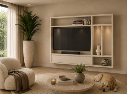 Cinewall Como - Zwevend - Eiken - 2 kleppen - 240 cm