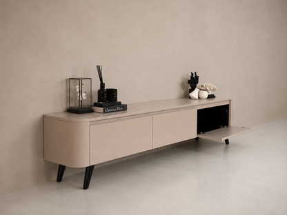 TV-meubel Runa - Staand - Eiken - 3 kleppen