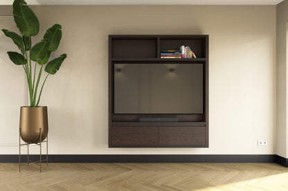 Cinewall Como - Zwevend - Bruin - Eiken - 2 kleppen - 160 cm