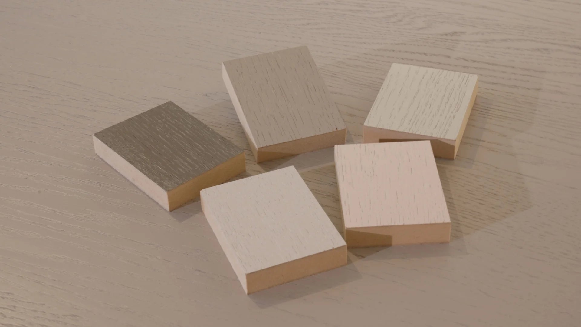 Kleurtstalenbox per 5 stuks | Eiken Fineer Metallic
