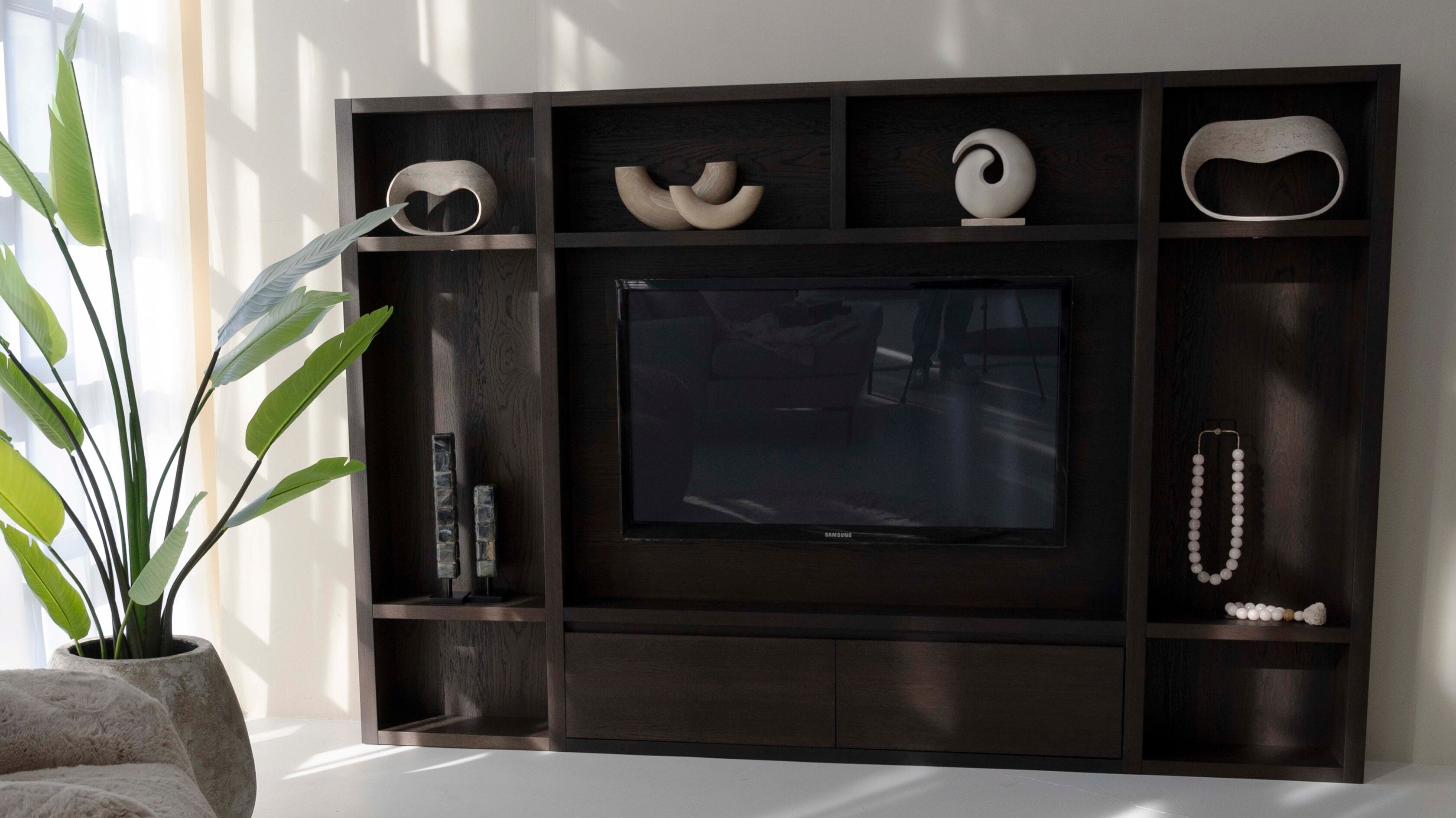Cinewall Como - Zwevend - Bruin - Eiken - 2 kleppen - 270 cm