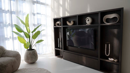 Cinewall Como - Zwevend - Bruin - Eiken - 2 kleppen - 270 cm
