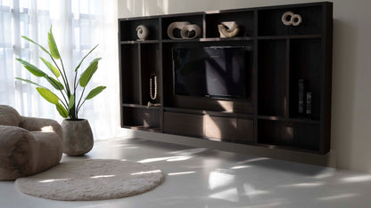 Cinewall Como - Zwevend - Bruin - Eiken - 2 kleppen - 330 cm