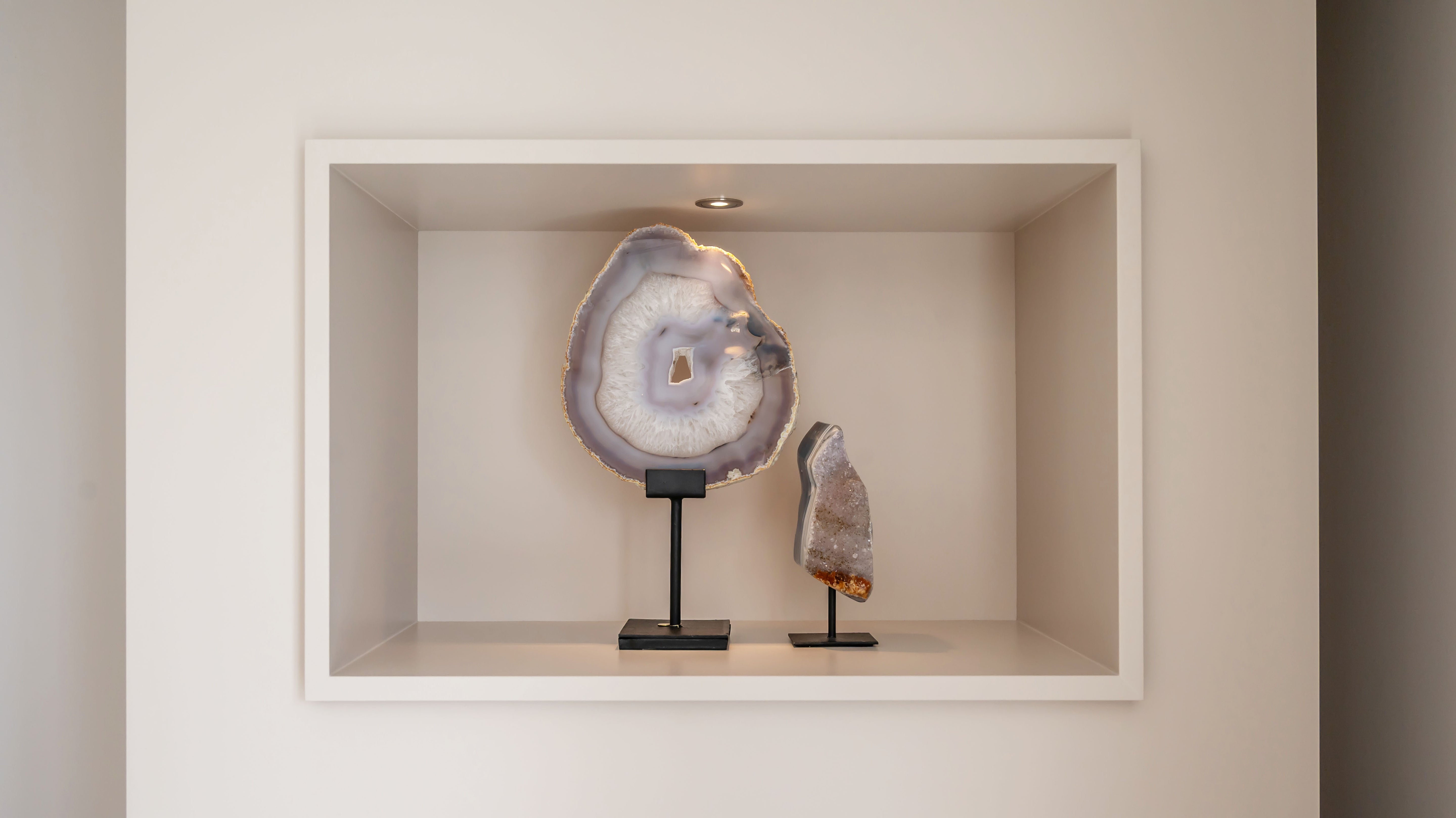 Tv-meubel Zyan - Mdf - Elektrische haard - Met koof