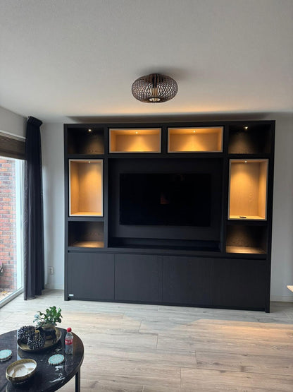 Cinewall Grace - Staand - Eiken - 2 Deurs - 280-340 cm - Kalfire E-SERIE