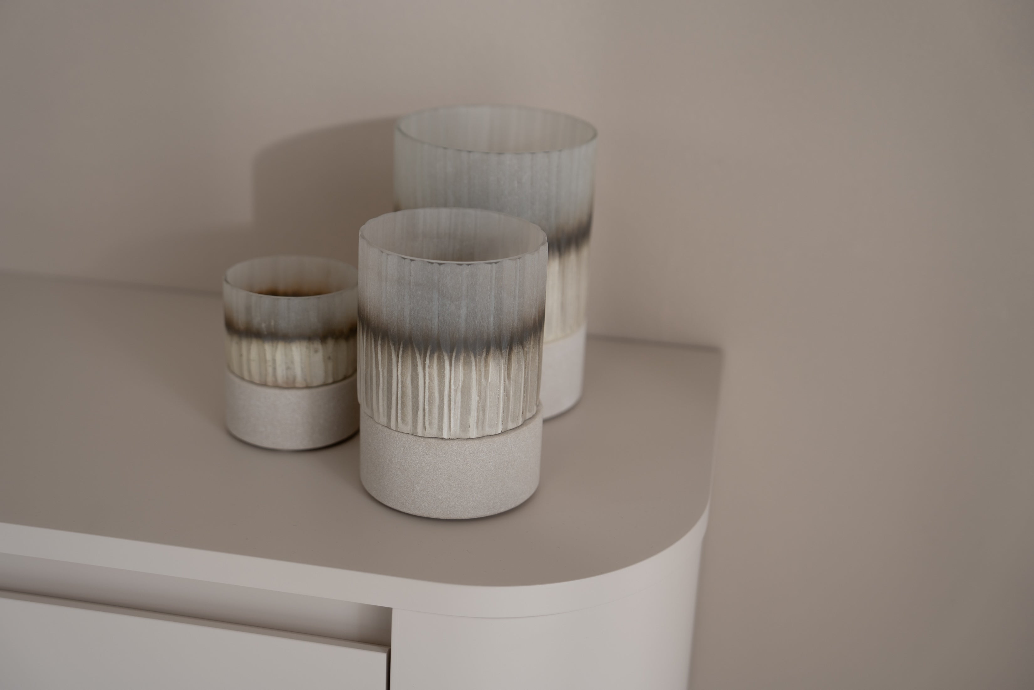Tv-meubel Runa - Zwevend - Off White - MDF - 2 kleppen
