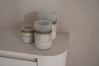 Tv-meubel Runa - Zwevend - Off White - MDF - 2 kleppen