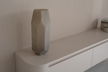 Tv-meubel Runa - Zwevend - Off White - MDF - 2 kleppen
