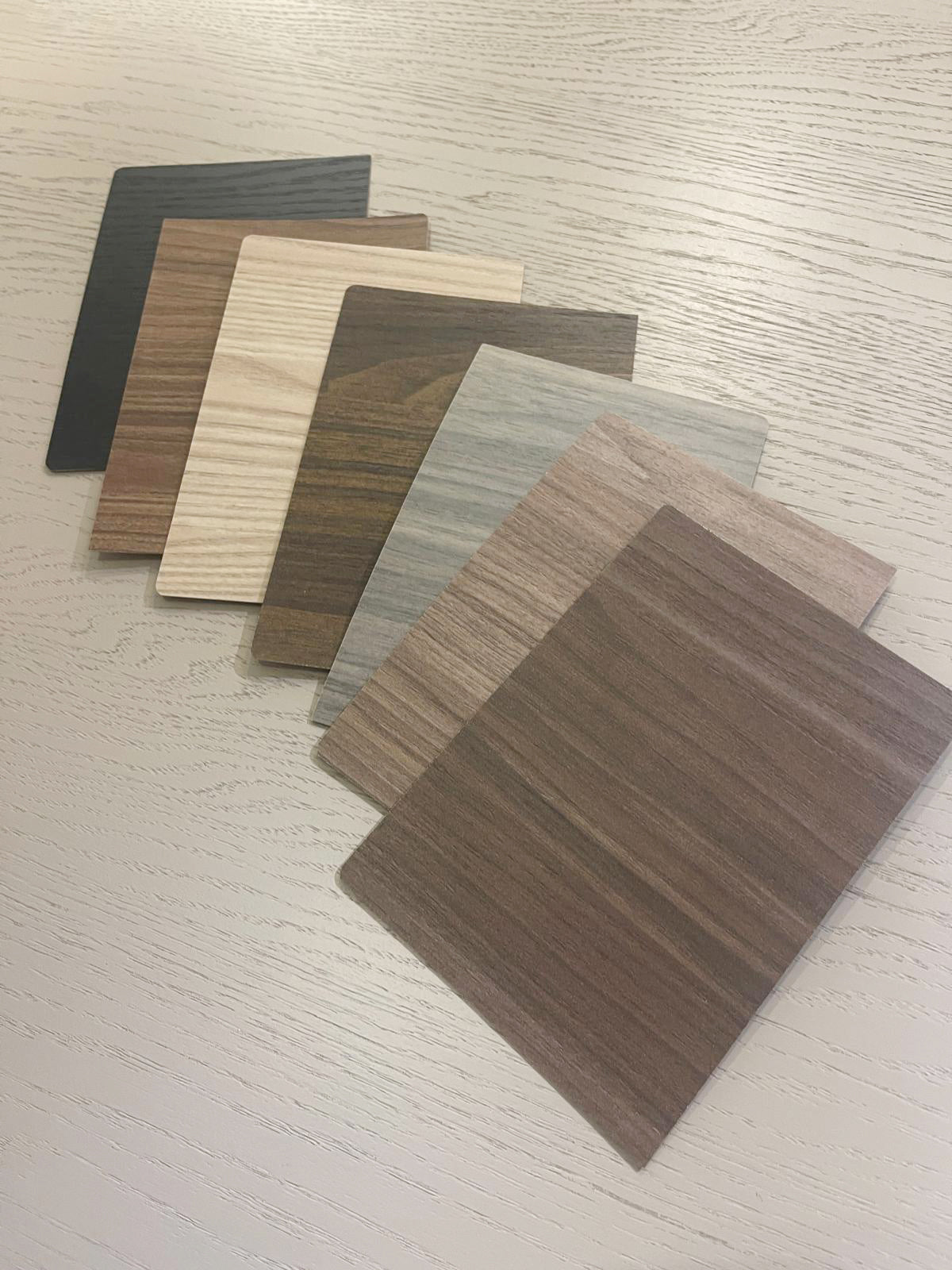 Kleurstalenbox per 5 stuks | Melamine eiken look
