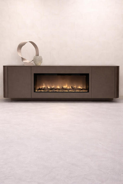 DRESSOIR RUNA - MDF - 2 DEUREN - ELEKTRISCHE HAARD