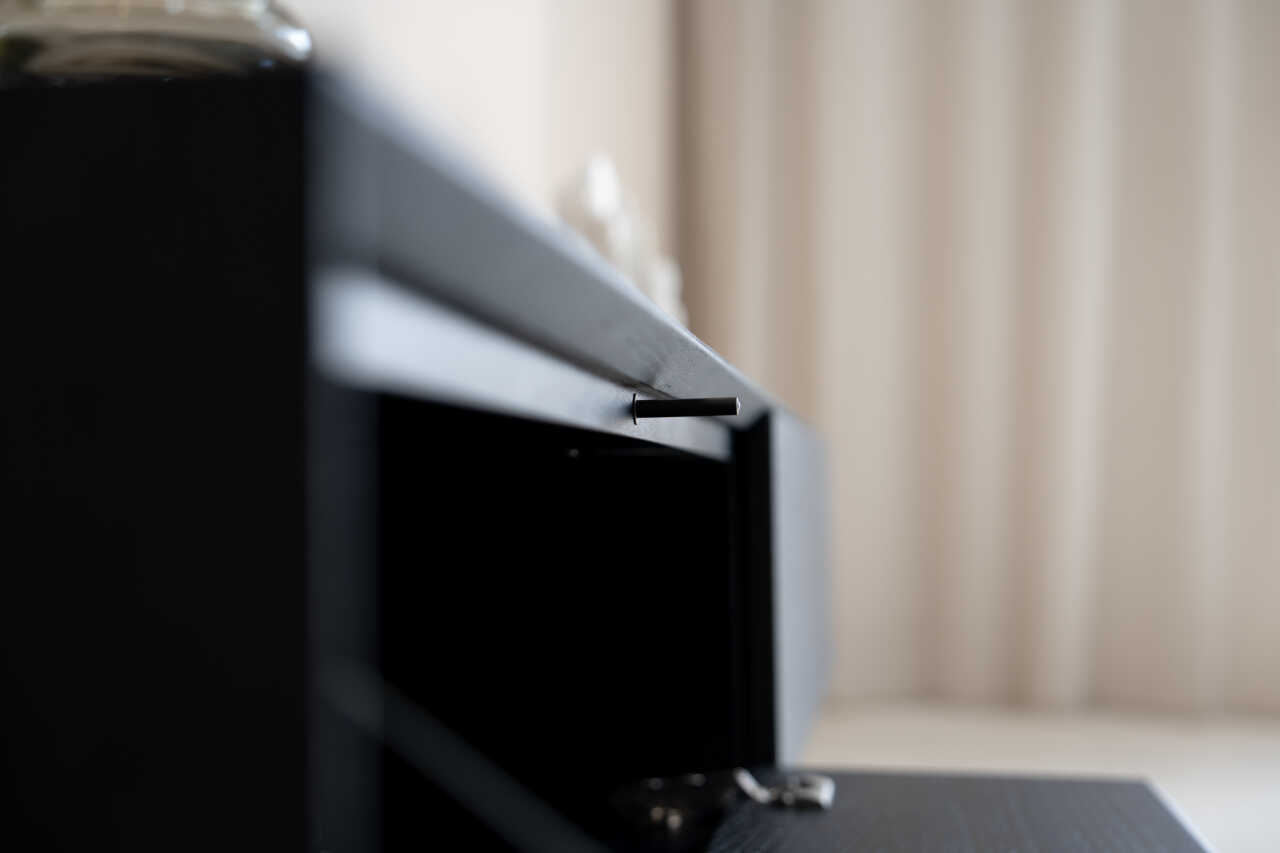 Tv-meubel Zyan - Zwevend - Bruin - Eiken - 2 kleppen