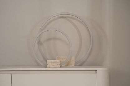TV-meubel Runa - Zwevend - Off White - MDF - 4 kleppen