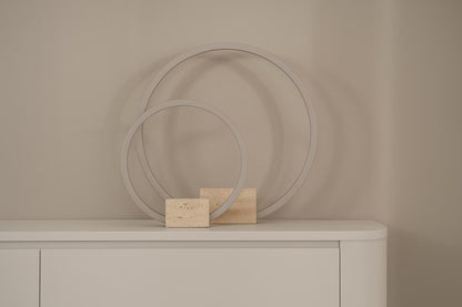 TV-meubel Runa - Zwevend - Wit - MDF - 4 kleppen